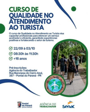 Curso de Qualidade no Atendimento ao Turista